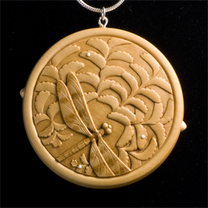 Dragonfly & Maidenhair Fern Necklace